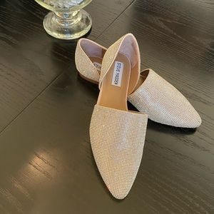 Steve Madden Rhinestone flats.  Size 8M Perfect condition Never Worn w/Box
